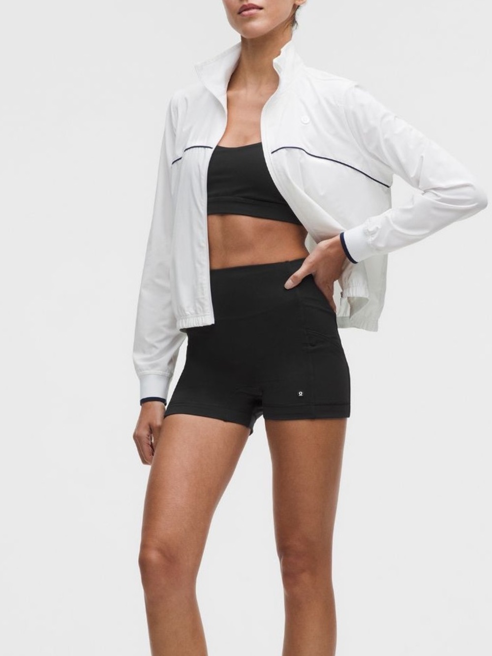 NWT Lululemon High-Rise Black Tennis Layering Active Bike Shorts